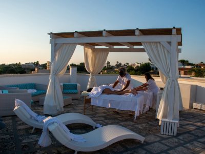 massaggio in terrazza